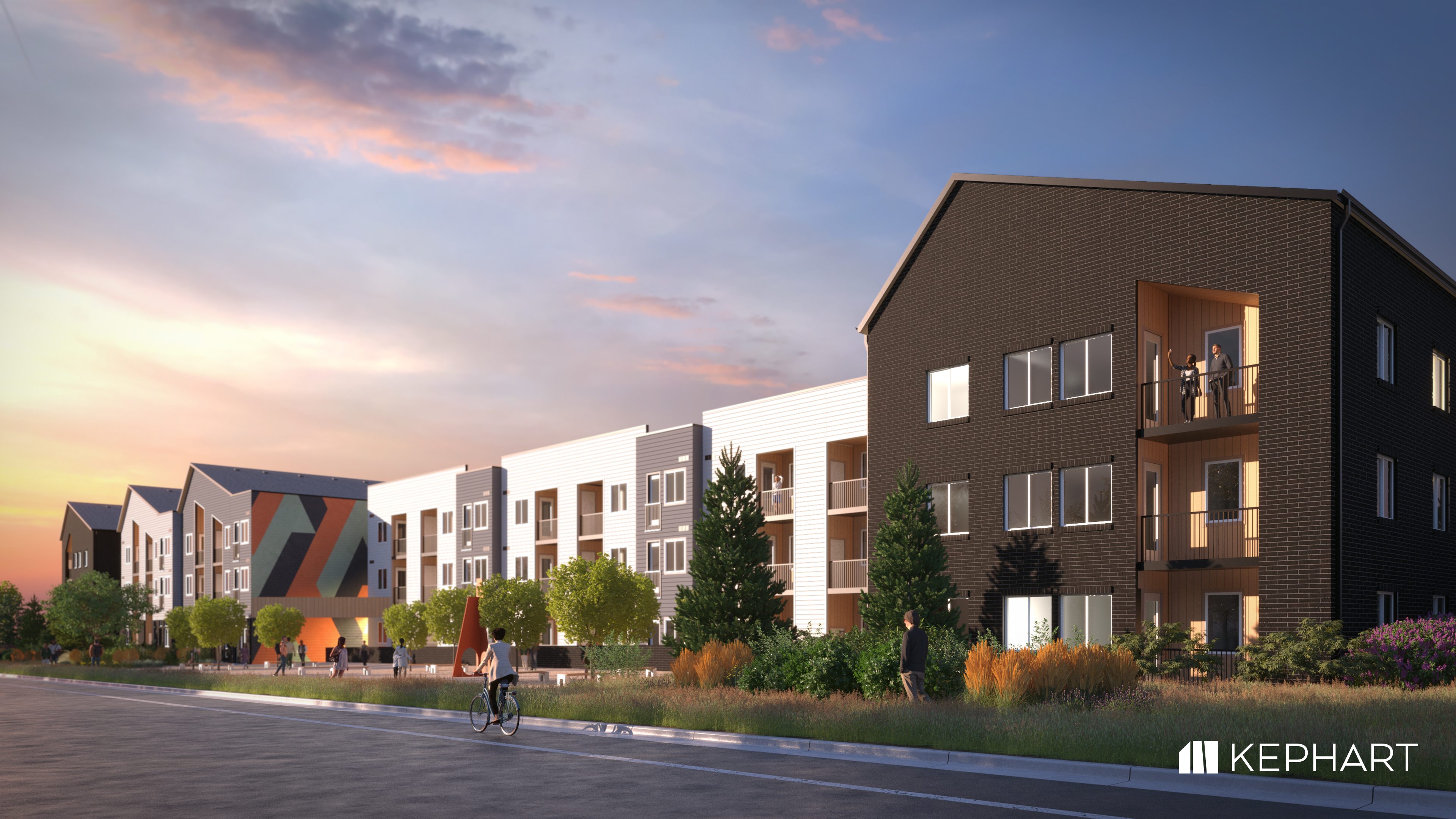 Delo Boom rendering — street view