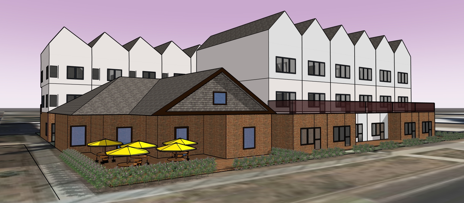 Urban BTR — townhome community with historic structure